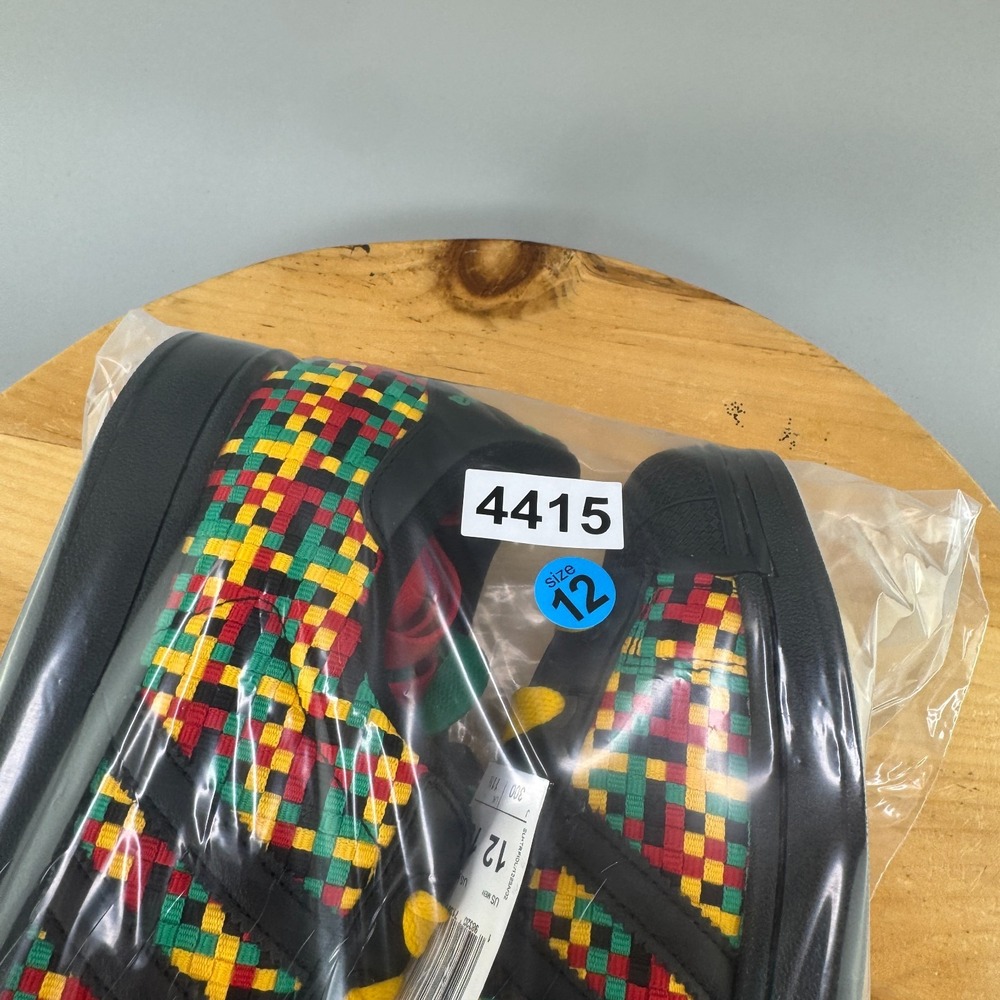 adidas Superstar II 'Jamaica' Mens Size 12 Shoes Black Green Yellow Red Marley - Picture 9 of 9